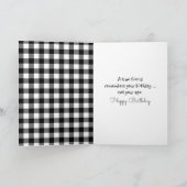 Carte Anniversaire Stick Girl avec marguerites (Intérieur)