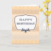 Carte Anniversaire stoïque (Fleur jaune)