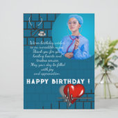 Carte Anniversaire stylé de docteur (Debout devant)