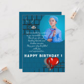 Carte Anniversaire stylé de docteur (Devant/Arrière en situation)