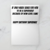 Carte Anniversaire SuperPapa (Intérieur)