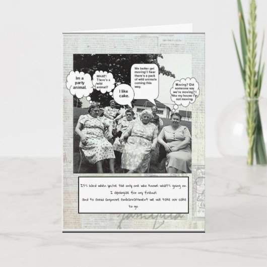 Carte Anniversaire Sur La Colline (Devant)