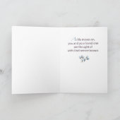 Carte Anniversaire sur la perte d'une aquarelle aimée Fl (Intérieur)