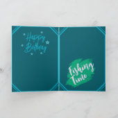 Carte Anniversaire sur le thème de la pêche (Intérieur)