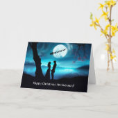 Carte Anniversaire sur Noël Texte personnalisé avec coup (Fleur jaune)