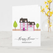 Carte Anniversaire sur votre nouvel agent immobilier (Fleur jaune)