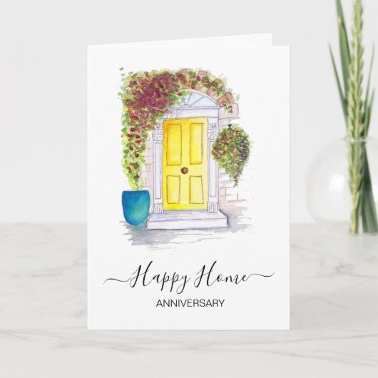 Carte Anniversaire sur votre nouvel agent immobilier (Devant)