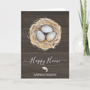 Carte Anniversaire sur votre nouvelle maison agent immob