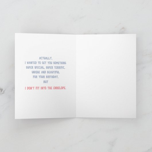 Carte Anniversaire surprise (Intérieur)