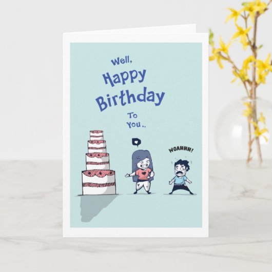 Carte Anniversaire surprise (Fleur jaune)