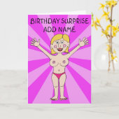 Carte Anniversaire Surprise Pour Lui (Fleur jaune)