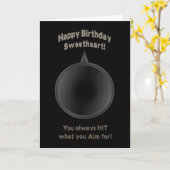 CARTE ANNIVERSAIRE - SWEETHEART - ARME - AIM (Fleur jaune)