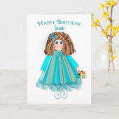 Carte Anniversaire, Sweetie, Poupée bébé & Dollhouse (Fleur jaune)