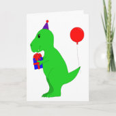 Carte Anniversaire T-Rex (Devant)