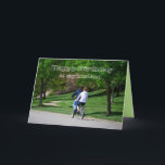 Carte Anniversaire tandem Interi vert clair de mari de<br><div class="desc">Vous pouvez personnaliser cette carte,  changer le texte et télécharger vos propres photographies. "Joyeux anniversaire à mon mari merveilleux ! Je vous suivrais n'importe où ! Nous faisons une grande équipe. Je t'aime !"</div>