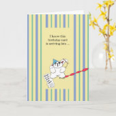 Carte Anniversaire tardif (Fleur jaune)