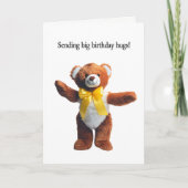 Carte Anniversaire Teddy Bear Hugs (Devant)