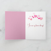 Carte Anniversaire Teddy Ours Avec Rose (Intérieur)