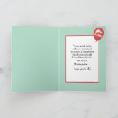 Carte Anniversaire Timbres verts (Intérieur)