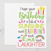 Carte Anniversaire Très Heureux Anniversaire (Devant / Derrière)