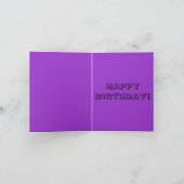 Carte Anniversaire trop bu pour tenir un bébé (Intérieur)