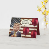 Carte Anniversaire Trump personnalisé (Fleur jaune)