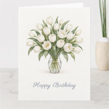 Anniversaire Tulipe Blanche