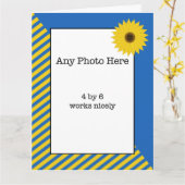 Carte Anniversaire ukrainien (Fleur jaune)