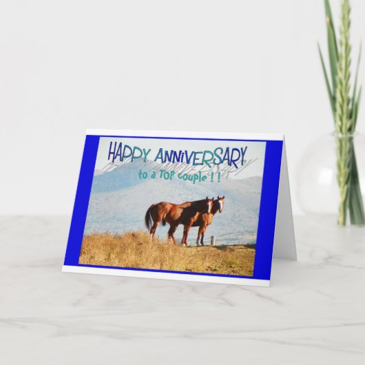 Carte Anniversaire - Un Couple Top (Devant)