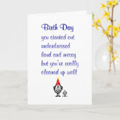 Carte Anniversaire - un joyeux poème d'anniversaire (Fleur jaune)