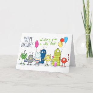 Carte Anniversaire - Une journée bête ! Fond blanc