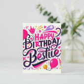 Carte Anniversaire unique pour amis (Debout devant)