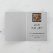 Carte Anniversaire unique pour animaux de compagnie du p (Intérieur)