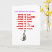 Carte Anniversaire Utilisée (Fleur jaune)