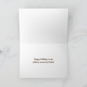 Carte Anniversaire Vache Hereford avec lunettes de solei (Intérieur)