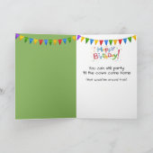 Carte Anniversaire Vache Holstein En Pâturage (Intérieur)