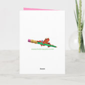 Carte Anniversaire Vain Gorilla design. (Dos)