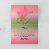 Carte Anniversaire Vallarta Flaming Beauty 1583 (Intérieur)