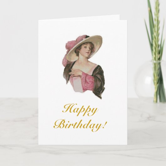 Carte anniversaire victorien (Devant)