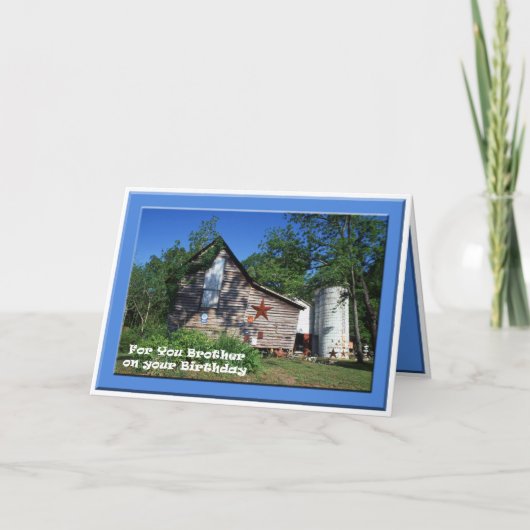 Carte Anniversaire - vieille grange de la Virginie de (Devant)