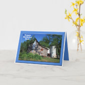 Carte Anniversaire - vieille grange de la Virginie de (Fleur jaune)