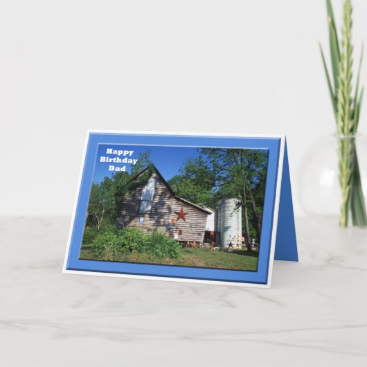 Carte Anniversaire - vieille grange de la Virginie de (Devant)