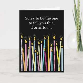Carte Anniversaire : Vieillir Personnalisé Anniversaire
