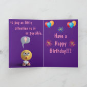 Carte Anniversaire "Vieillissement réussi" (Intérieur)