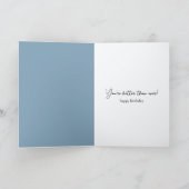 Carte Anniversaire Vielle dame assise devant un ventilat (Intérieur)