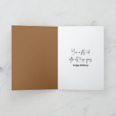 Carte Anniversaire Vielle Dame Refroidissement par un ve (Intérieur)