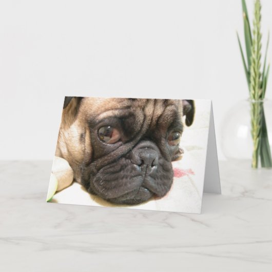 Carte Anniversaire Vieux âge pas heureux, Humour avec ch (Devant)