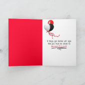 Carte Anniversaire Vieux Camion Rouge (Intérieur)