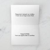 Carte Anniversaire Vieux Lizard (Intérieur)