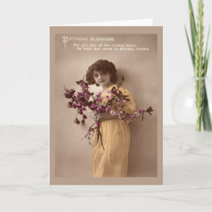 Carte anniversaire vintage